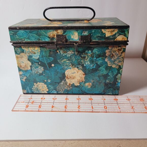 Antique Tabloid First Aid Decoupaged Box Burroughs Wellcome & Co London England - Picture 7 of 11